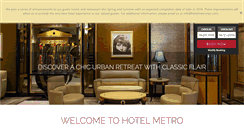 Desktop Screenshot of hotelmetronyc.com