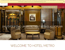 Tablet Screenshot of hotelmetronyc.com